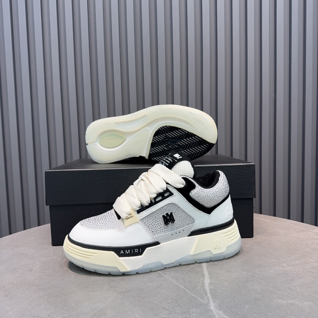 AMIRI Crystal Panel Sneakers White