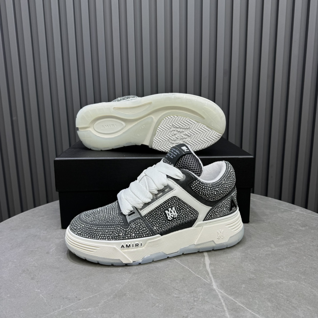 AMIRI Crystal Low-Top Sneakers Grey