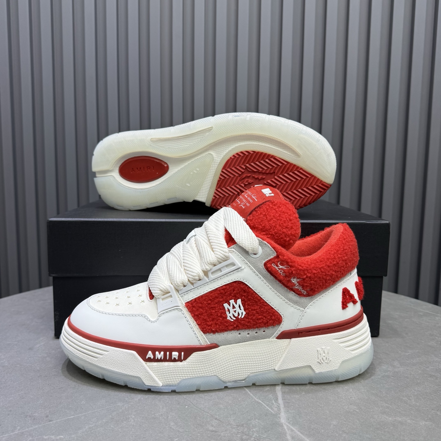 Amiri Low-Top Sneakers Red/White