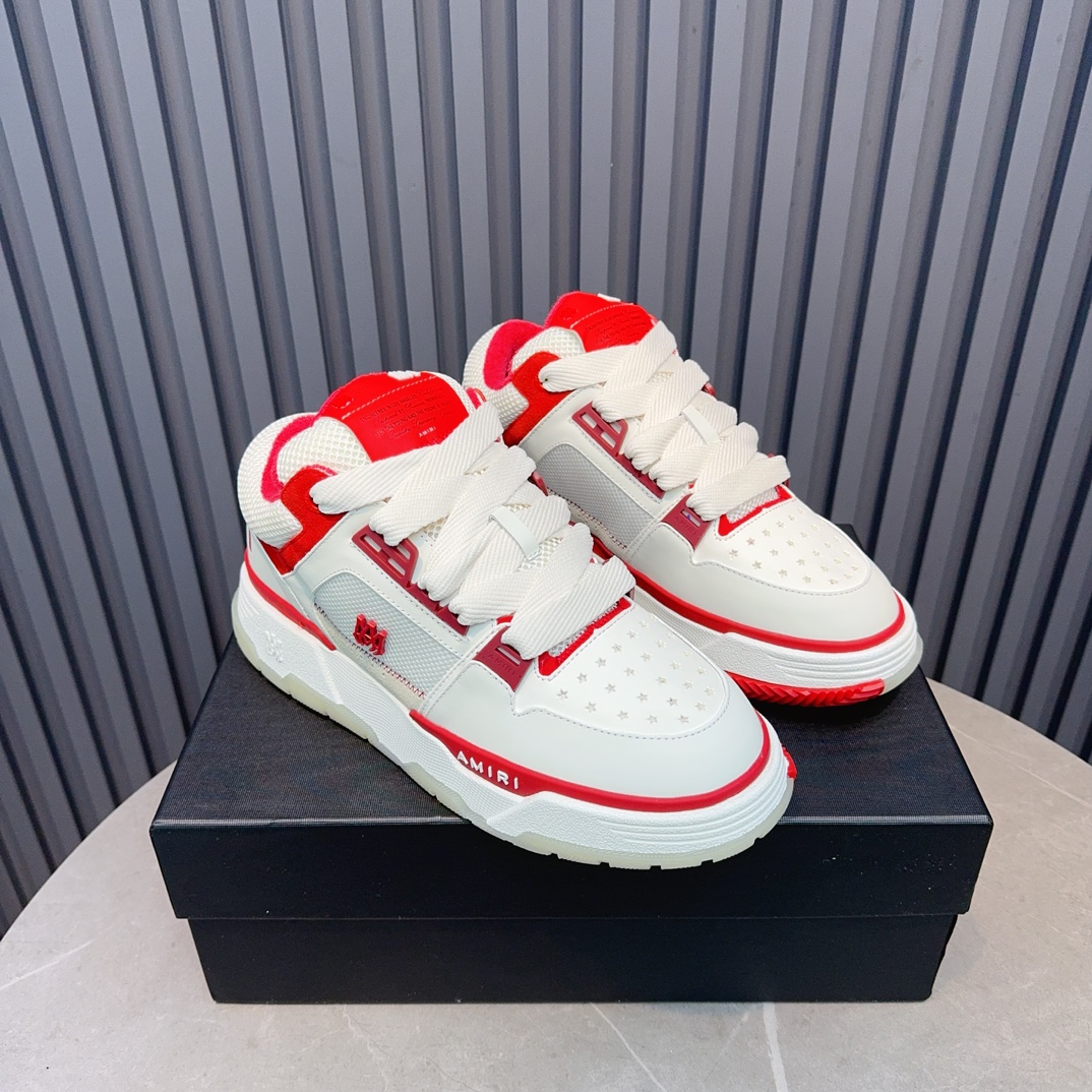Amiri Low-Top Sneakers White/Red