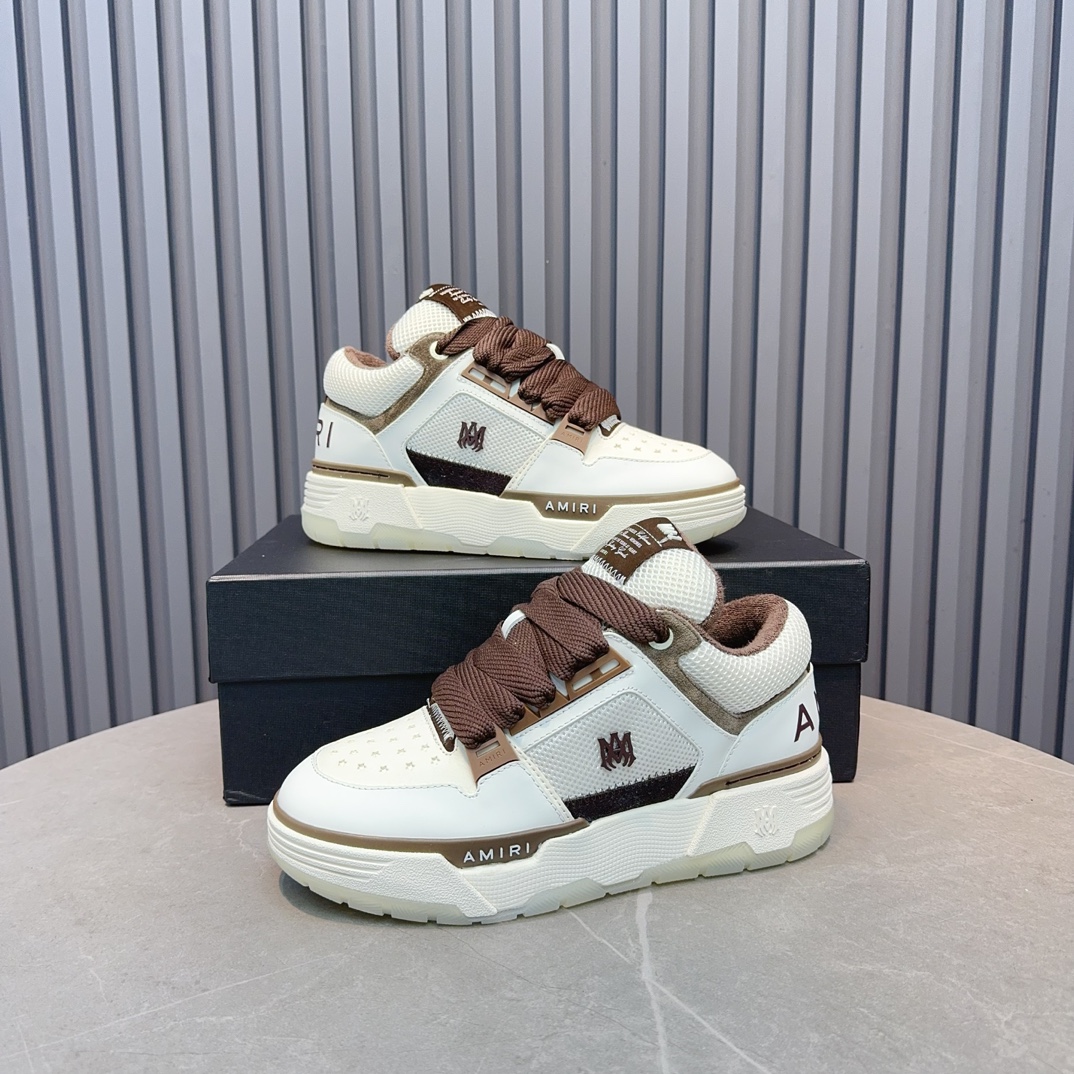 AMIRI Low-Top Sneakers White/Brown