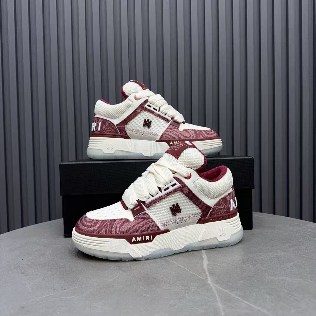 Amiri Low-Top Sneakers Burgundy