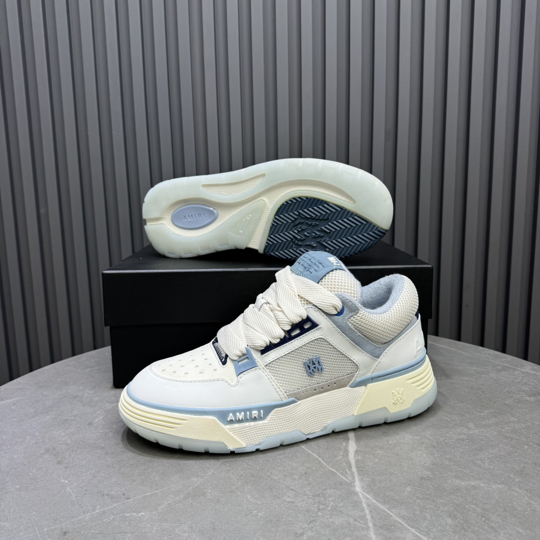 AMIRI Low-Top Sneakers White Blue