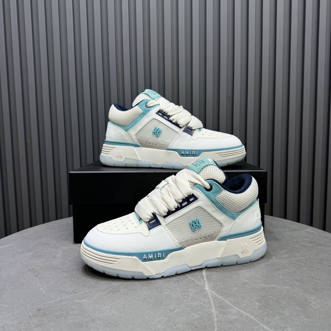 AMIRI Low-Top Sneakers White Blue