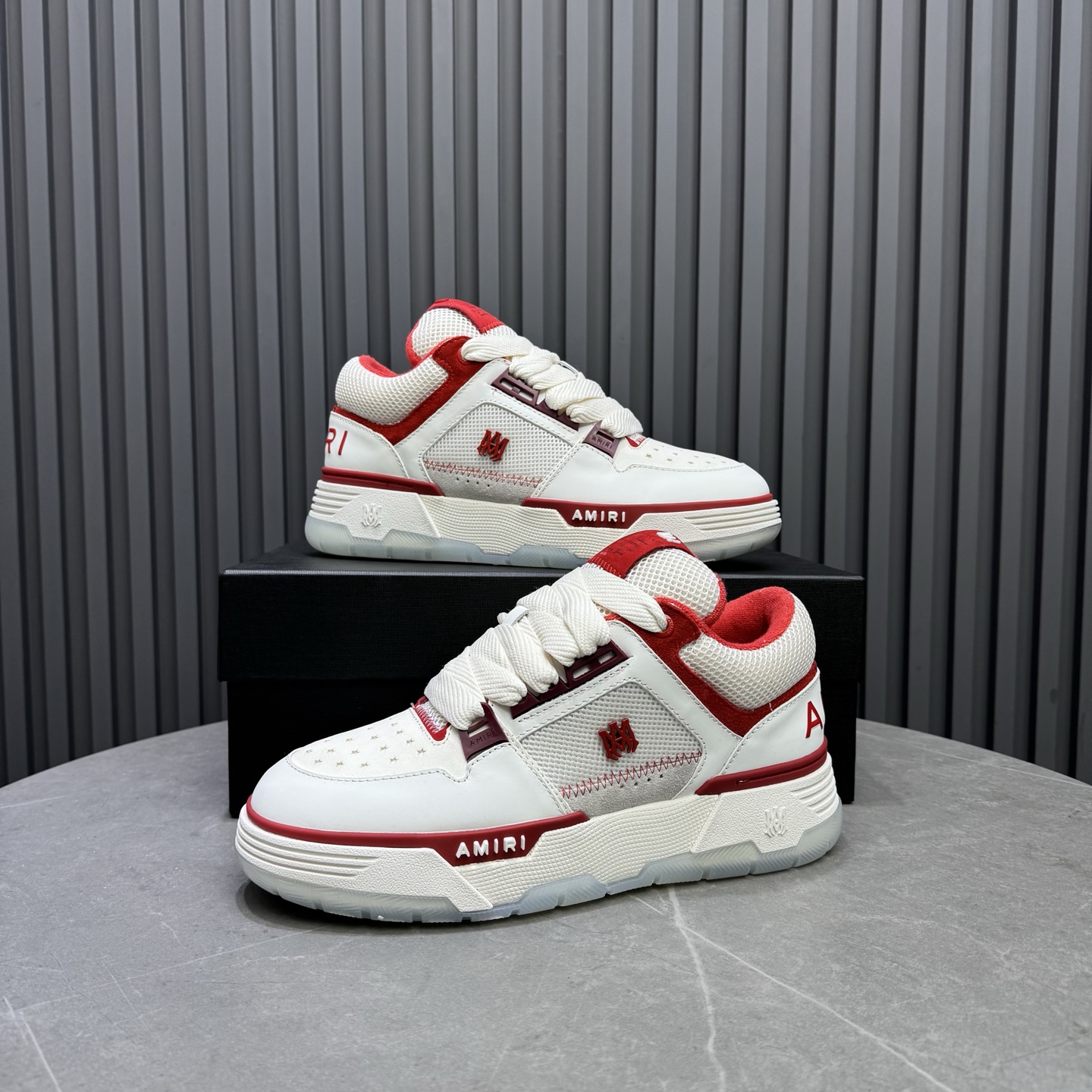 Amiri Low-Top Sneakers White/Red