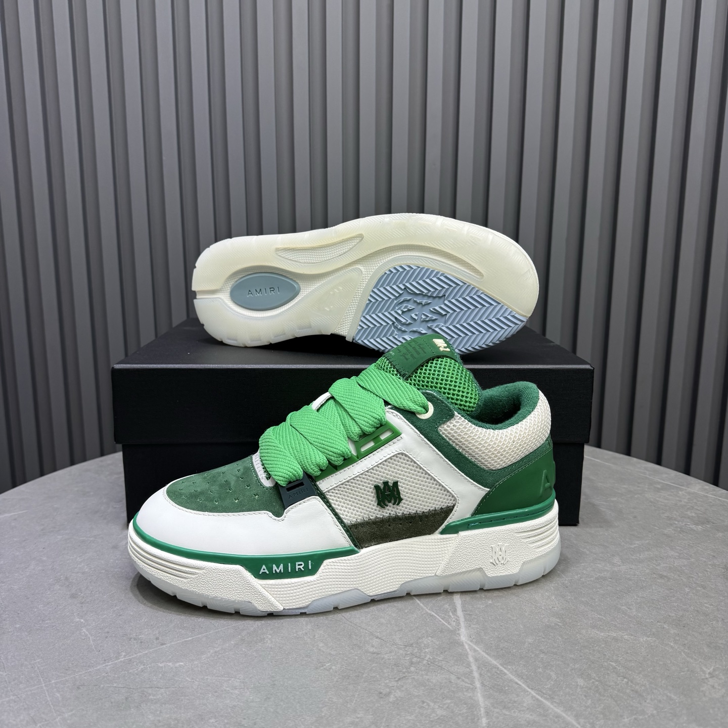 AMIRI Low-Top Sneakers Green/White