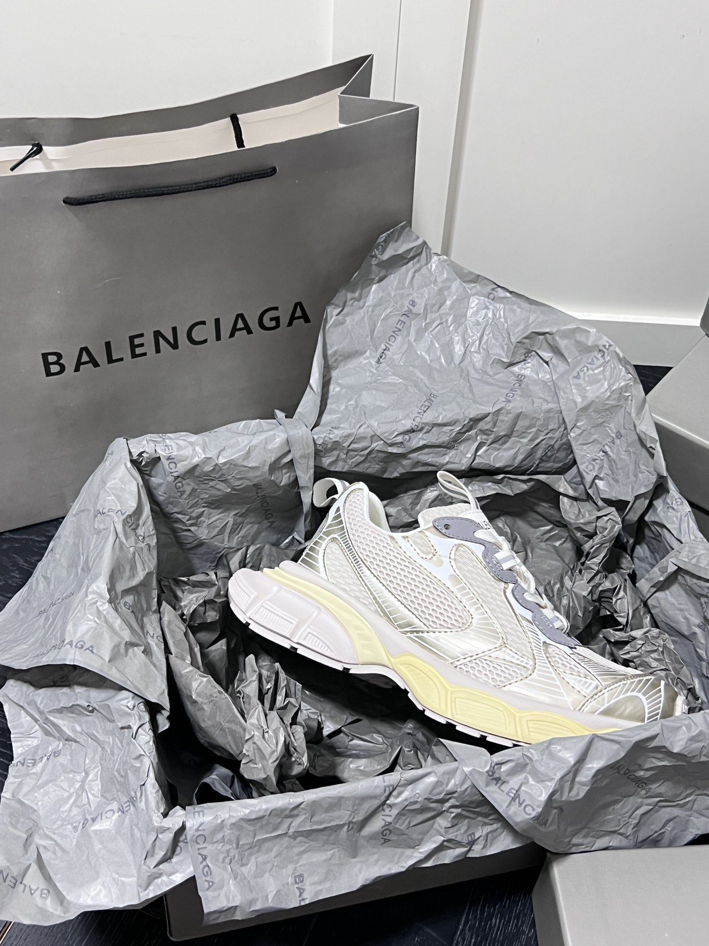 Balenciaga Track Dad Sneakers Beige