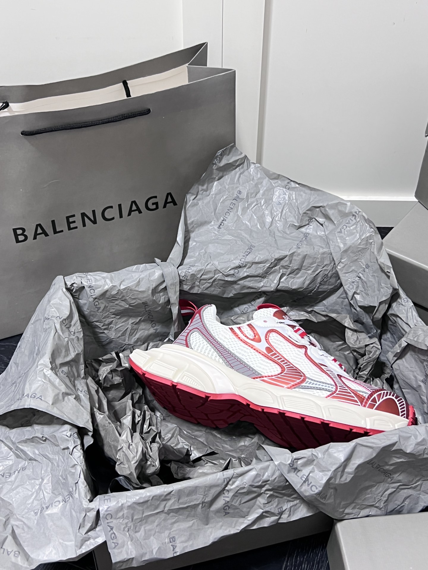 Balenciaga Chunky Sneakers Red