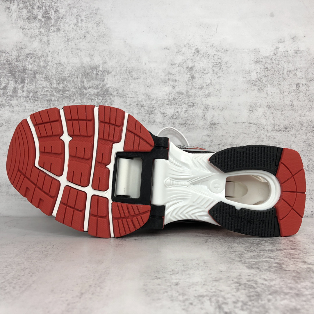 Balenciaga X-Pander Runner Sneakers Gray Red