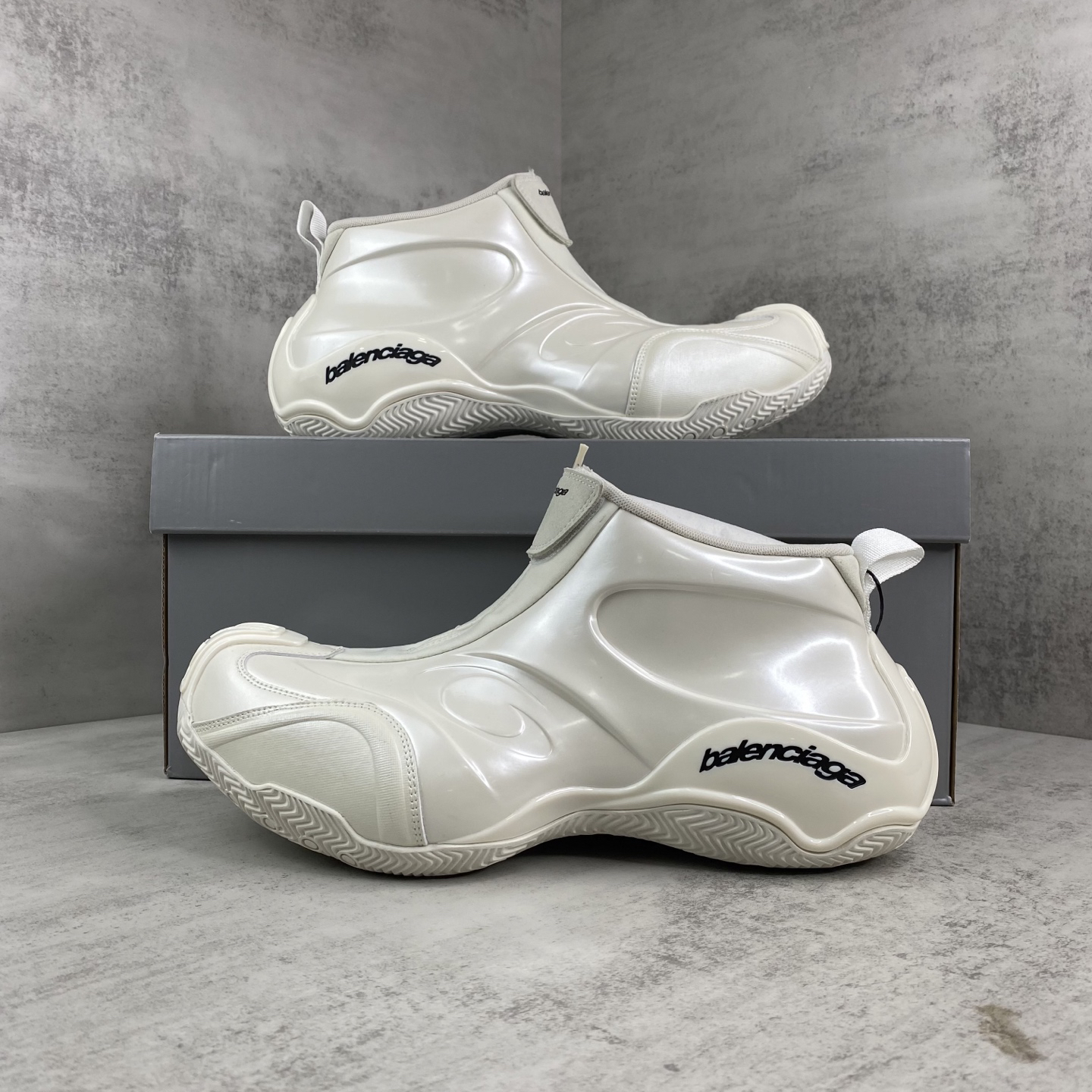 Balenciaga Zip Basketball Shoes White