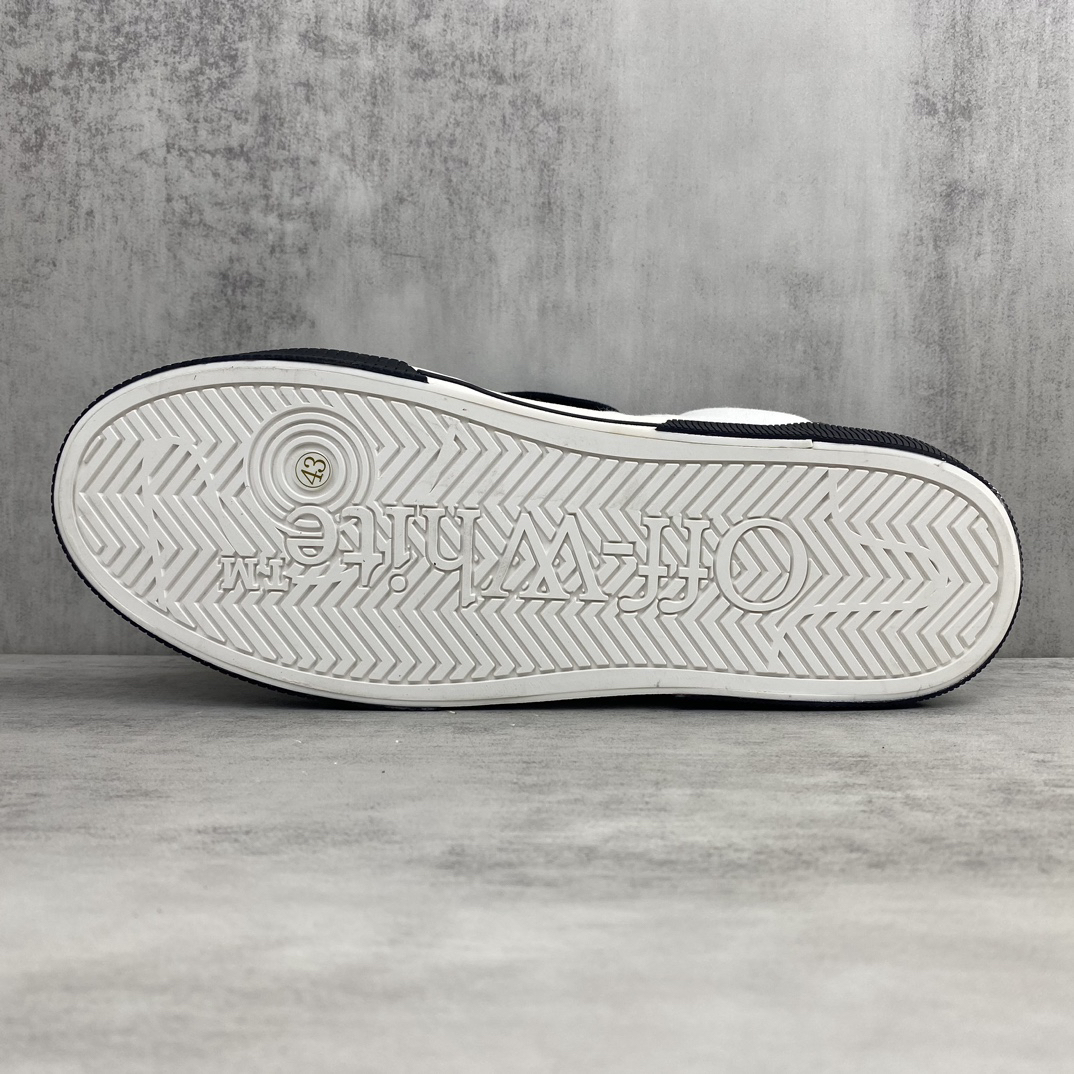 Off-White Low Vulcanized Canvas Sneakers White/Brown/Black