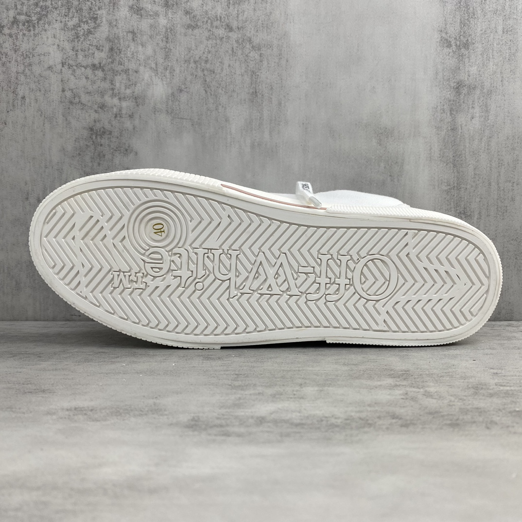 Off-White Low Vulcanized Canvas Sneakers White/Pink