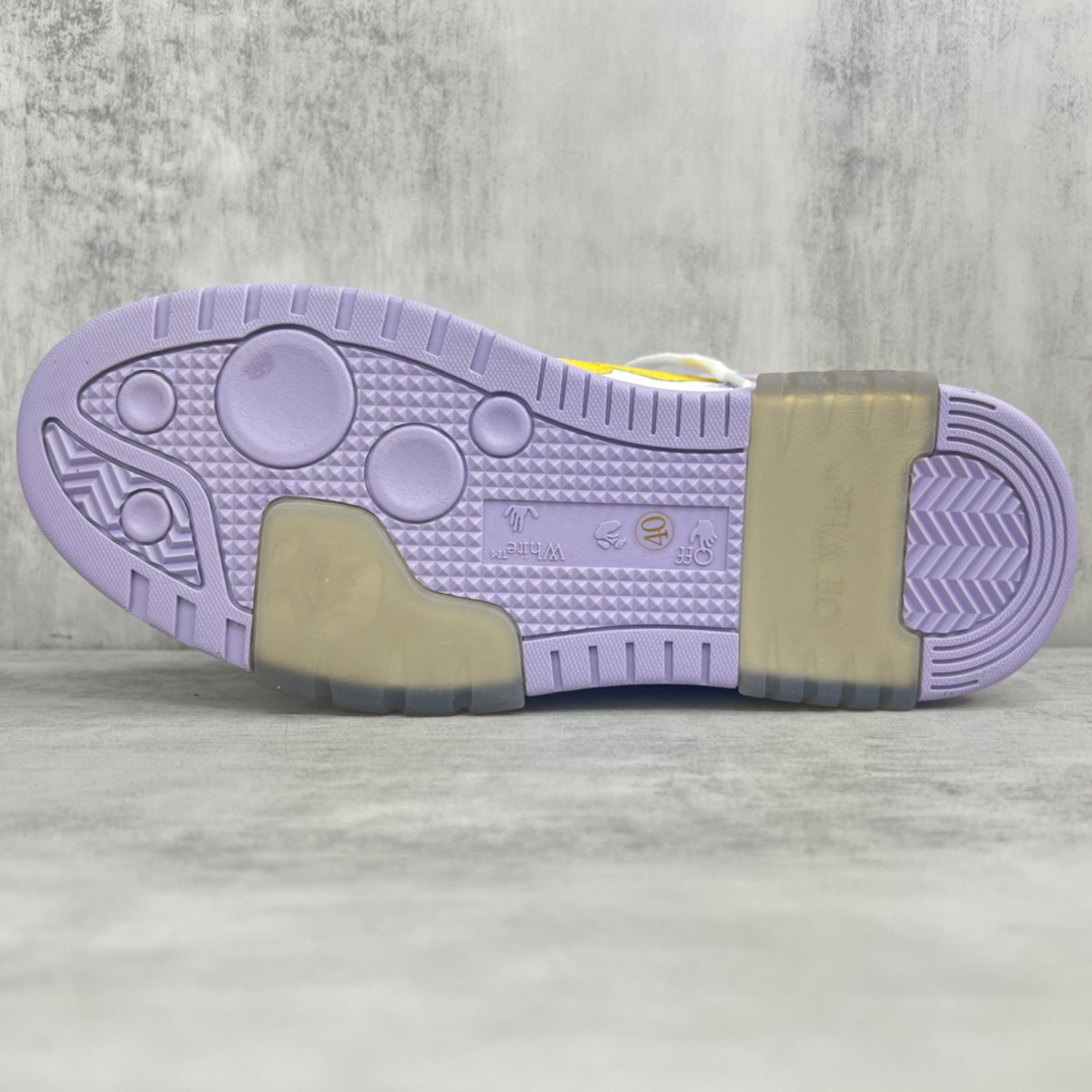 Off-White Low-Top Sneakers Purple/White/Yellow