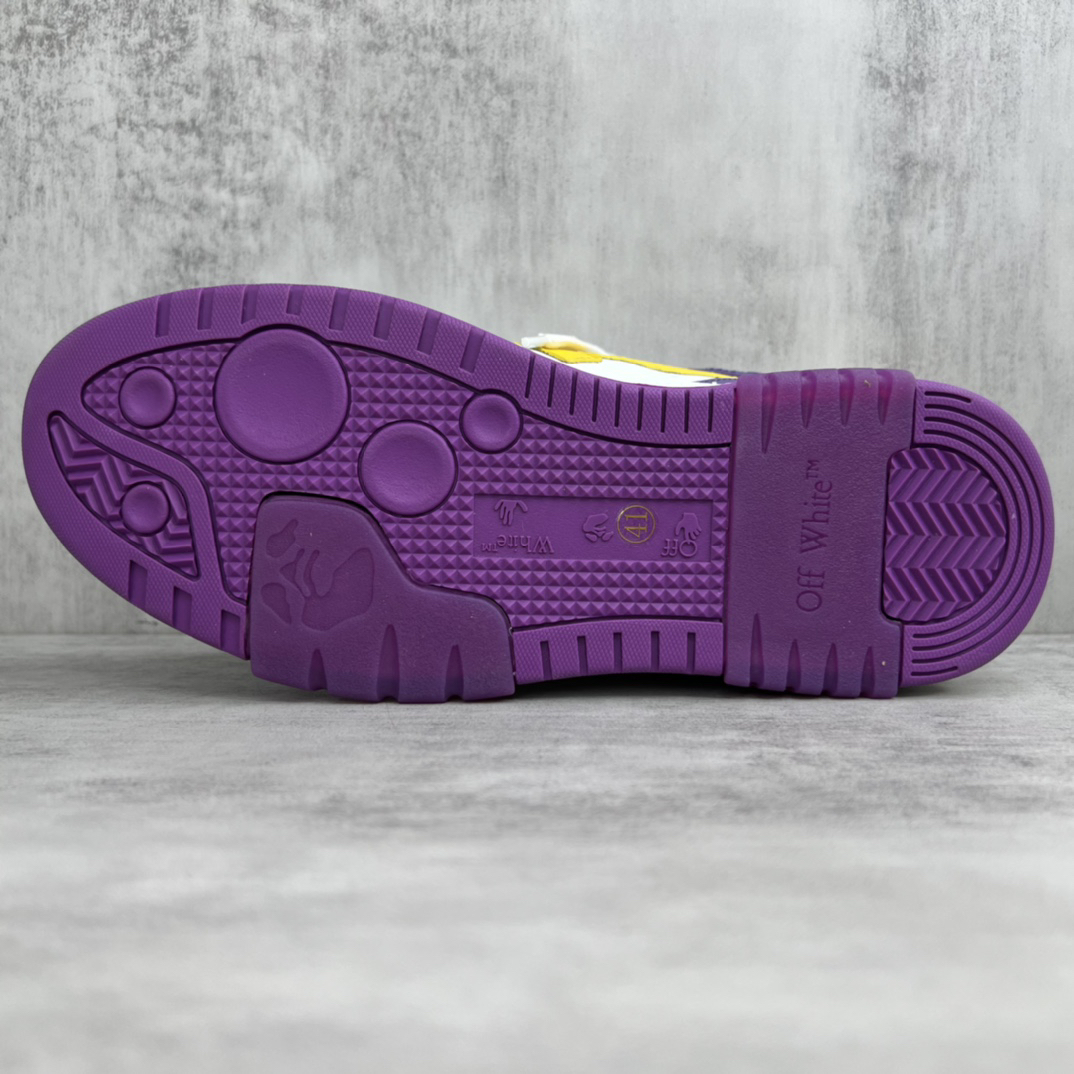 Off-White Low-Top Sneakers Purple/White/Yellow