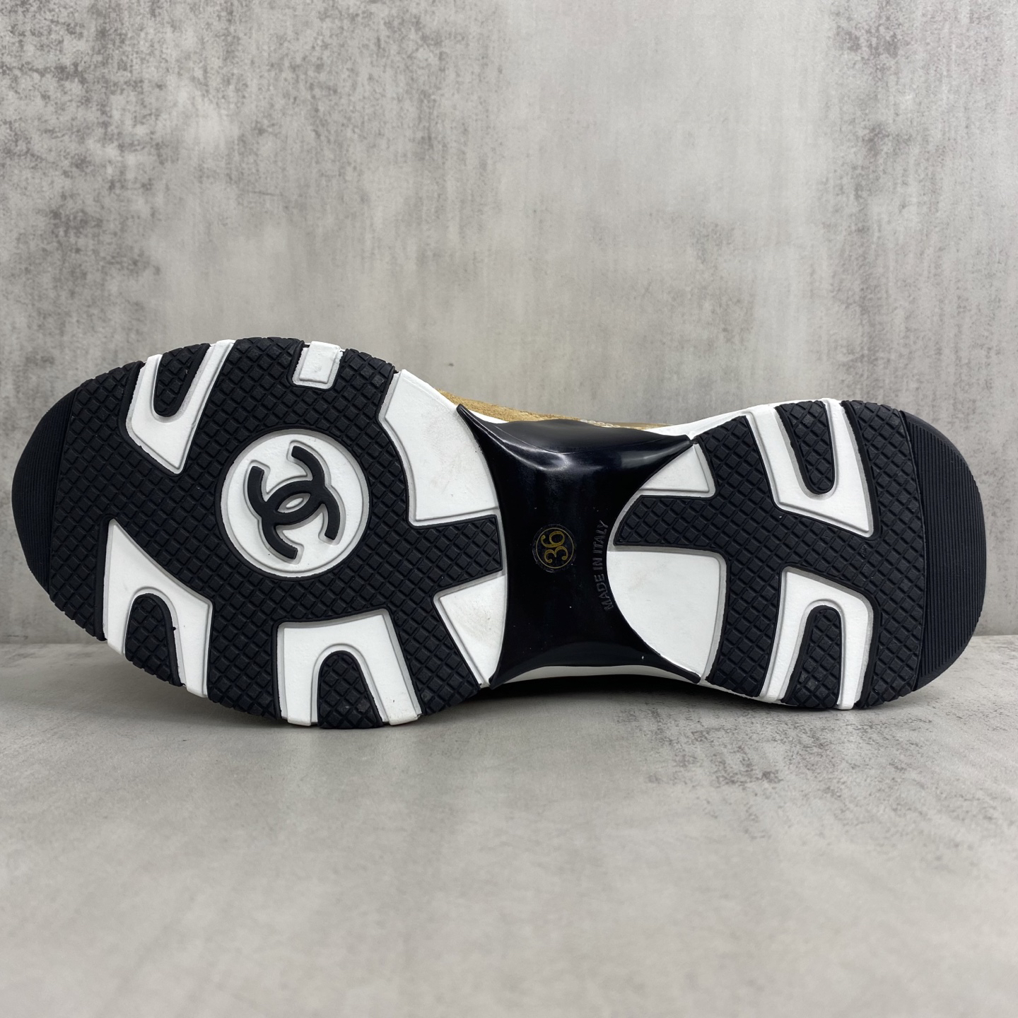 Chanel CC Runner Sneakers Gold