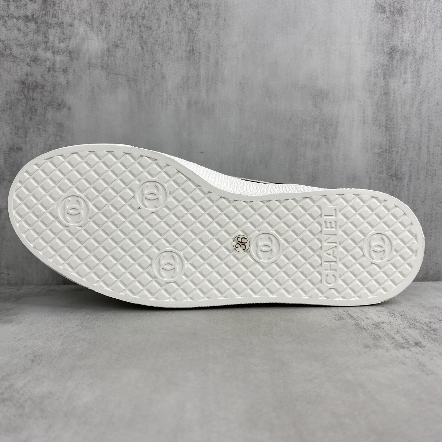 Chanel Vintage Canvas Sneakers Black/White