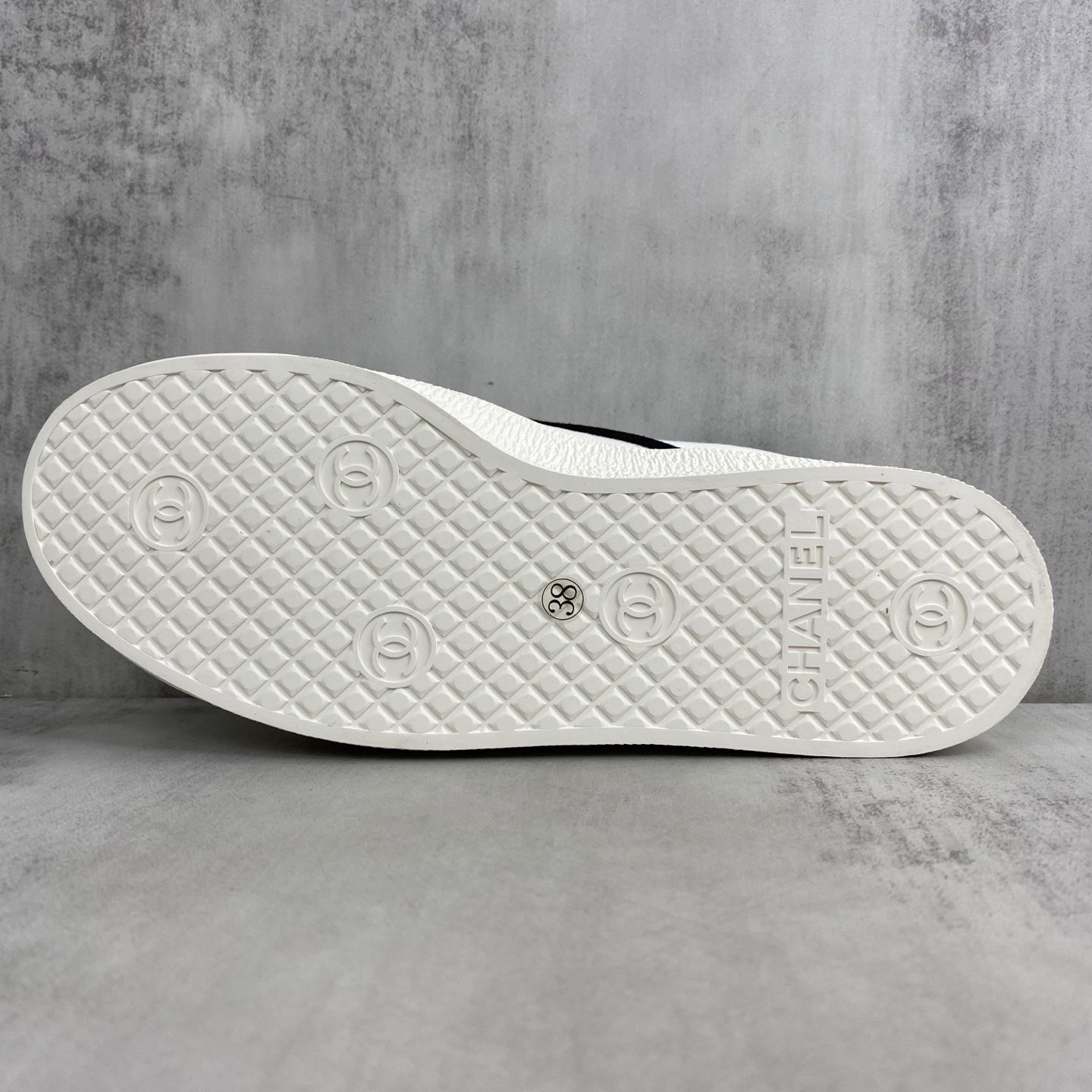 Chanel Vintage Canvas Sneakers Black/White