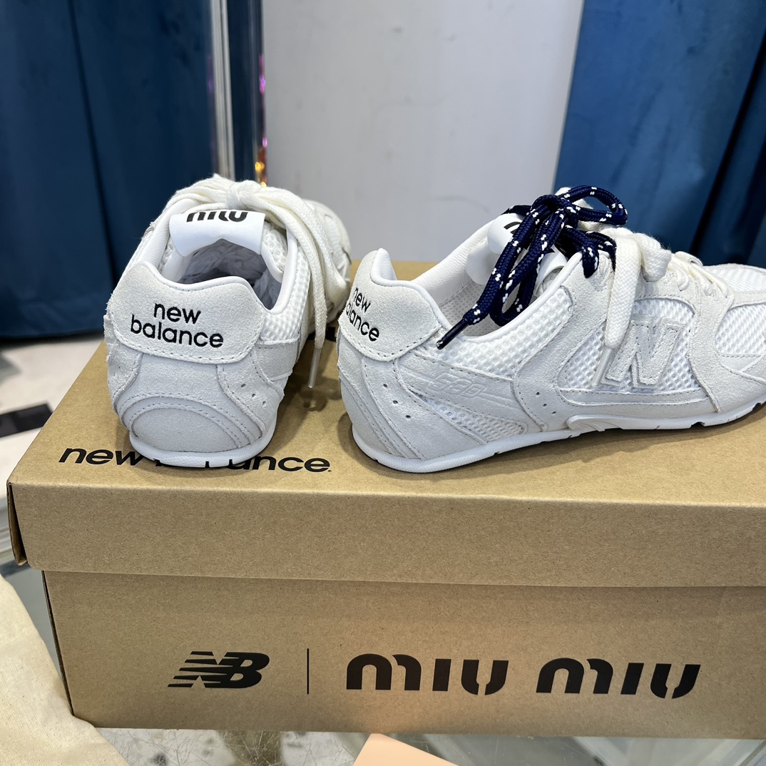 Miu Miu x New Balance 530 Sneakers White