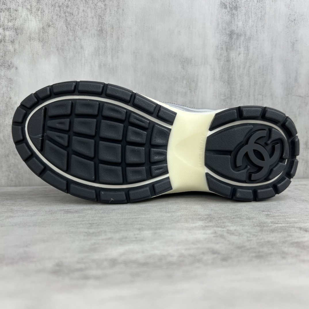 Chanel Mesh Runner Sneakers Silver