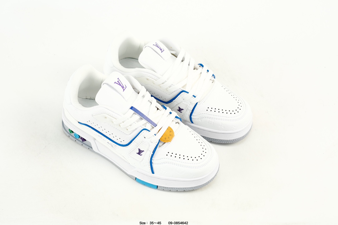 Louis Vuitton Trainer Low Sneaker White/Blue