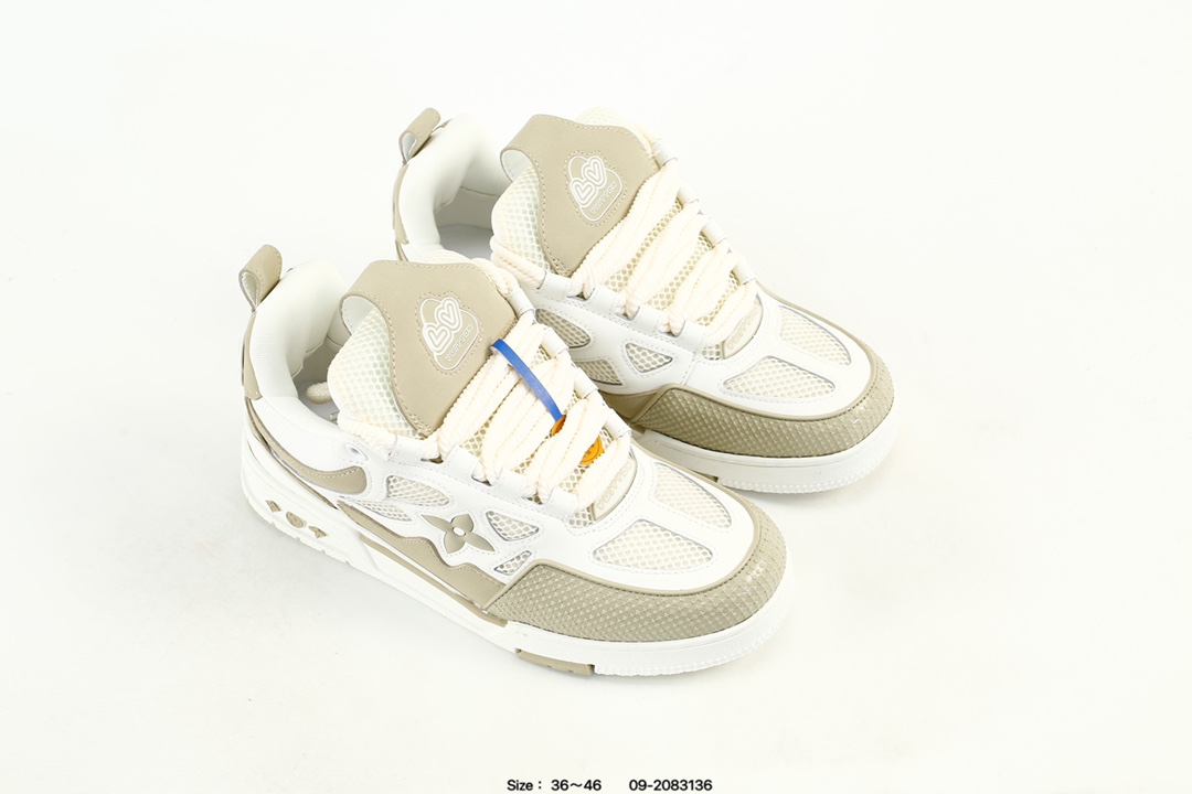 Louis Vuitton Trainer Low Sneakers Khaki