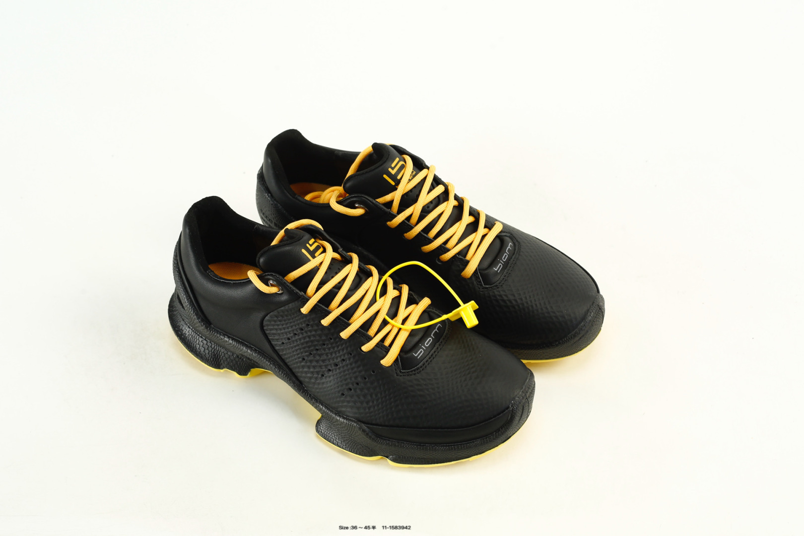 ECCO Biom Breathable Sneakers Black/Yellow