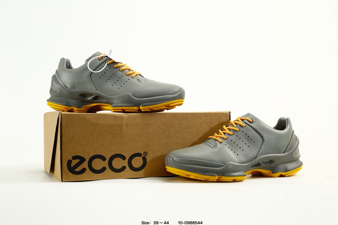 ECCO Breathable Leather Sneakers Multicolor