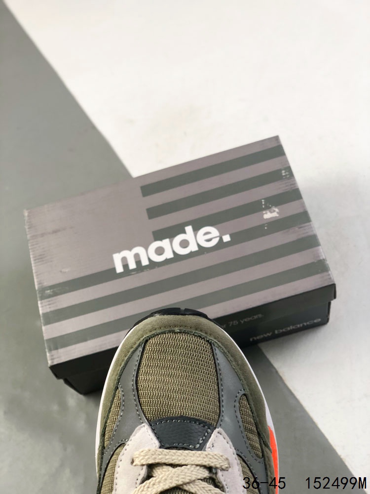 New Balance 992 Made in USA Sneakers Olive Grey