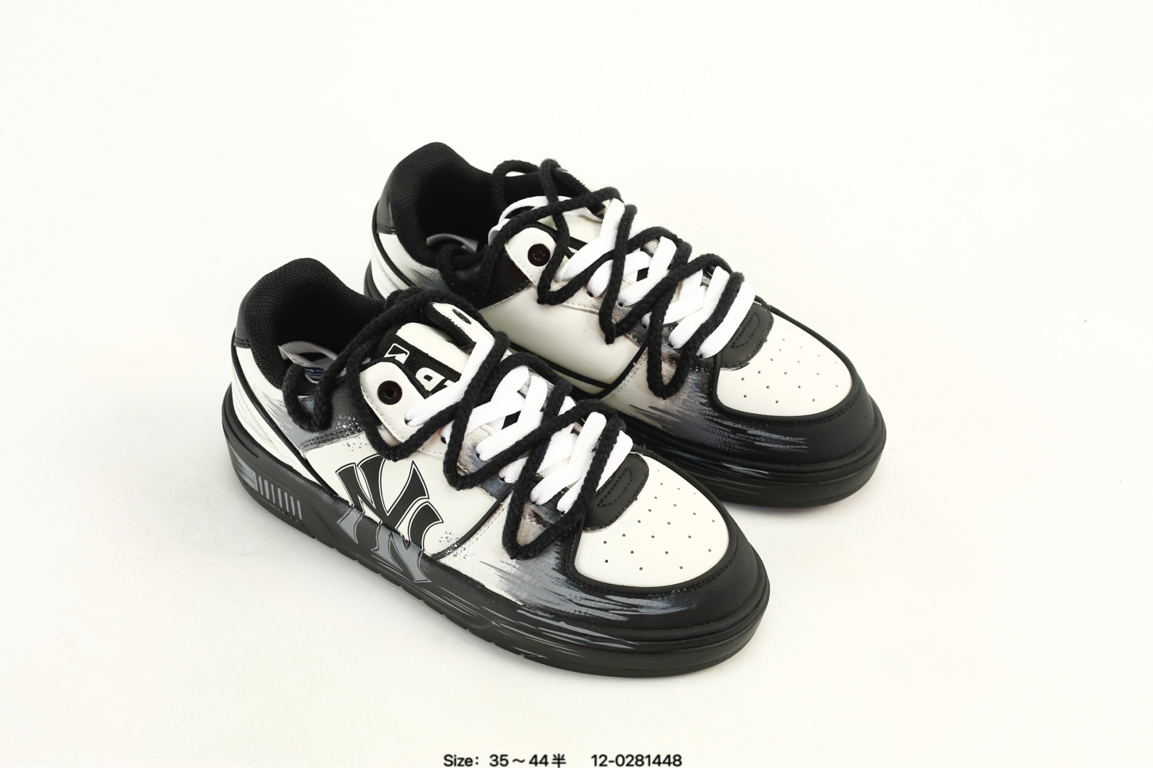 MLB Chunky Liner PU Sneakers Black/White