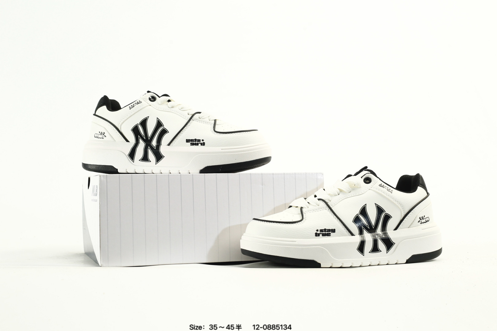 MLB Chunky Liner Low Sneakers White/Black