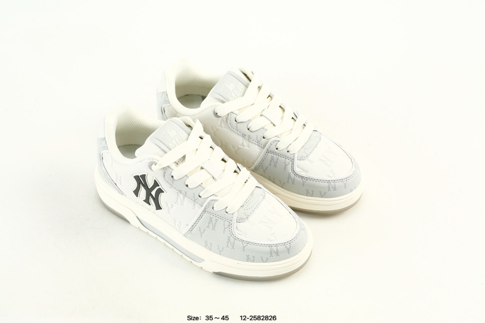 MLB Yankees Chunky L Liner Low Sneakers White/Gray