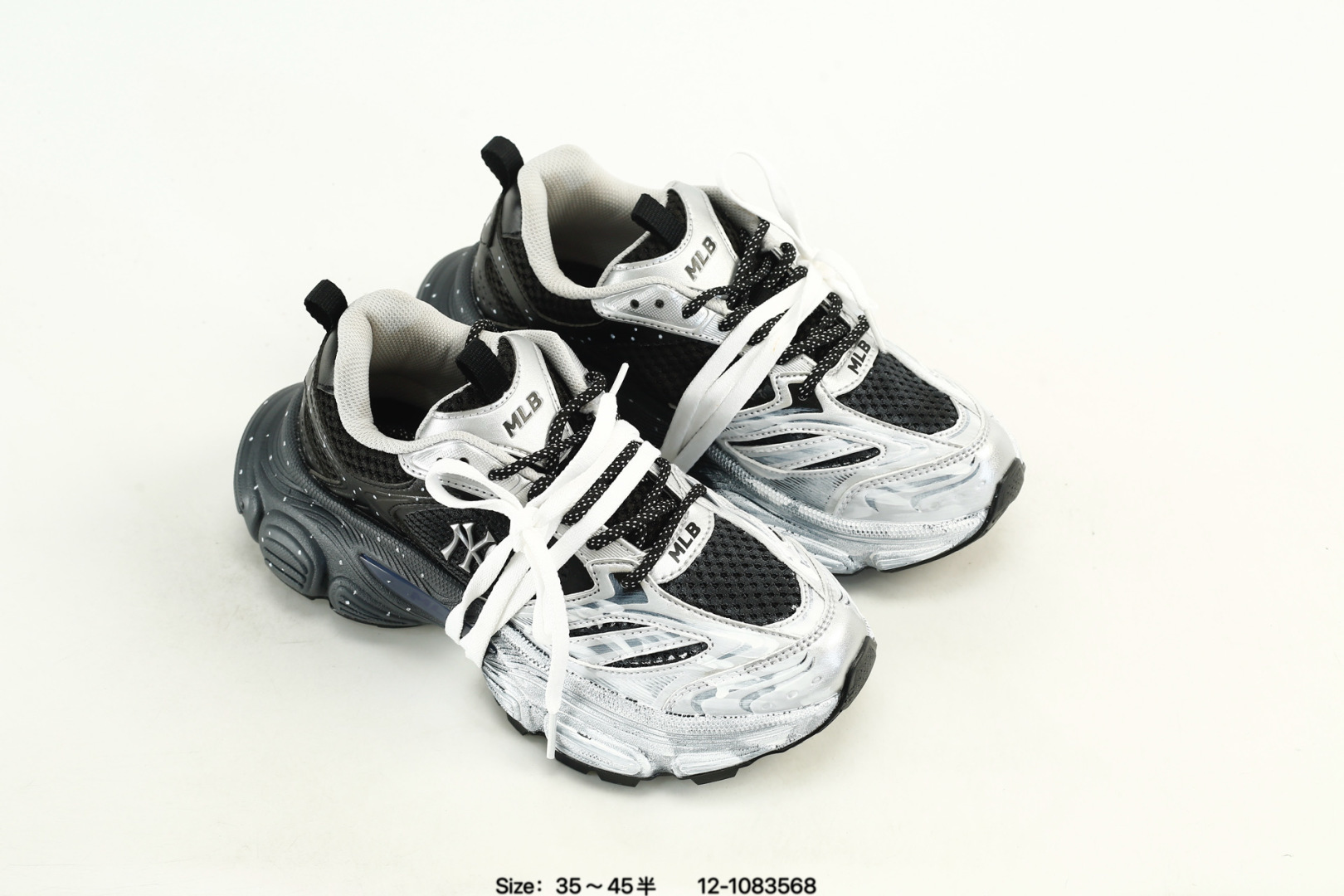 MLB Winner Chunky Dad Sneakers Black/Silver