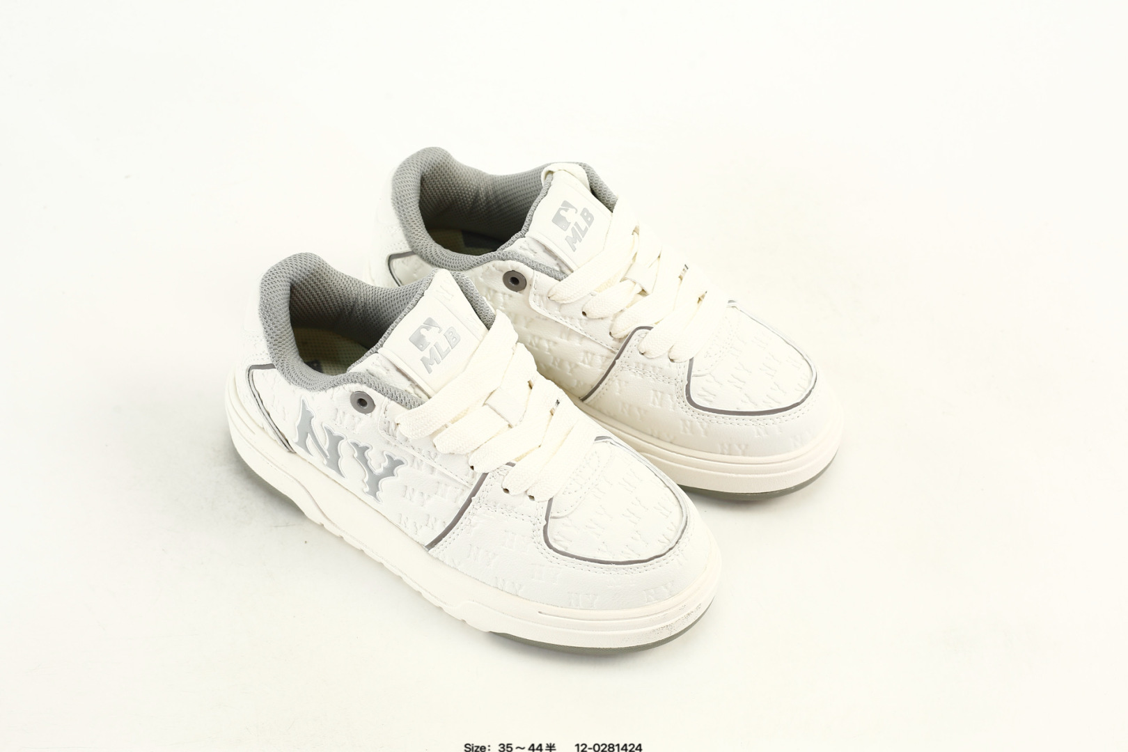 MLB Chunky Liner Platform Sneakers White/Grey