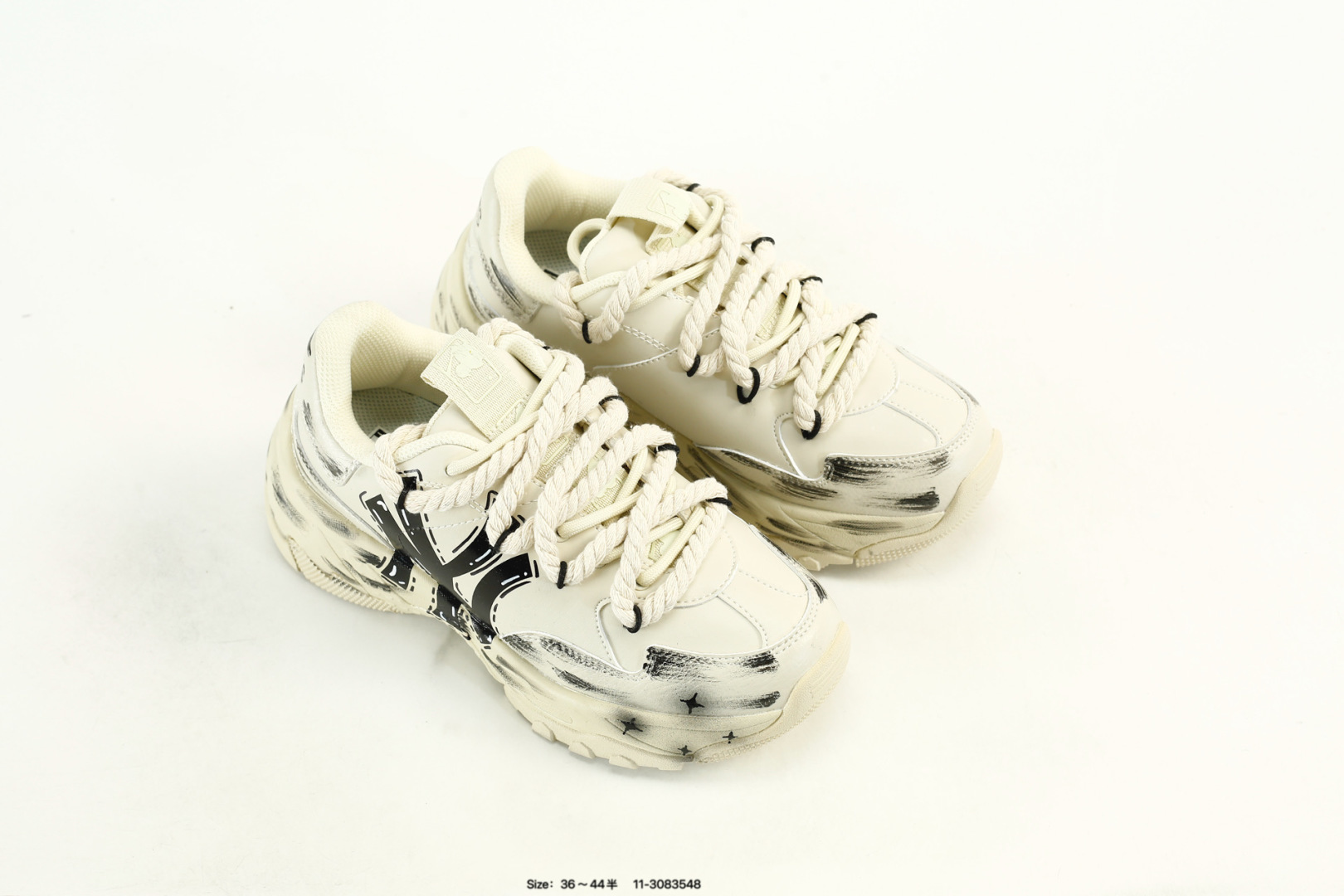 MLB Bigball Chunky Pixel Sneakers White/Black