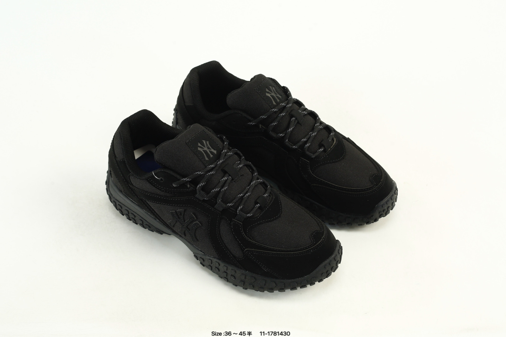 MLB Retro Lightweight Couple Sneakers Black