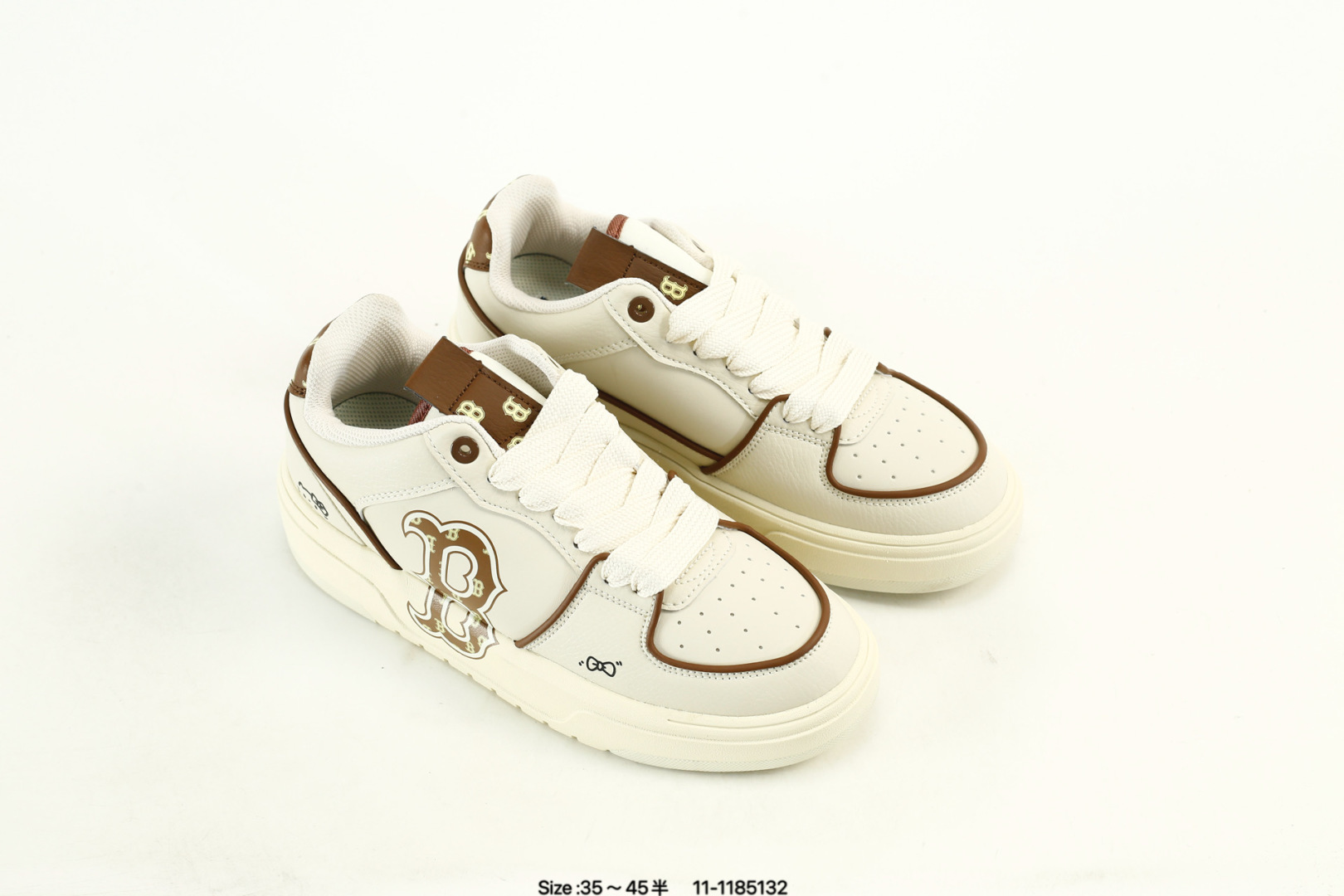 MLB Big Ball Chunky A Sneakers Beige/Brown