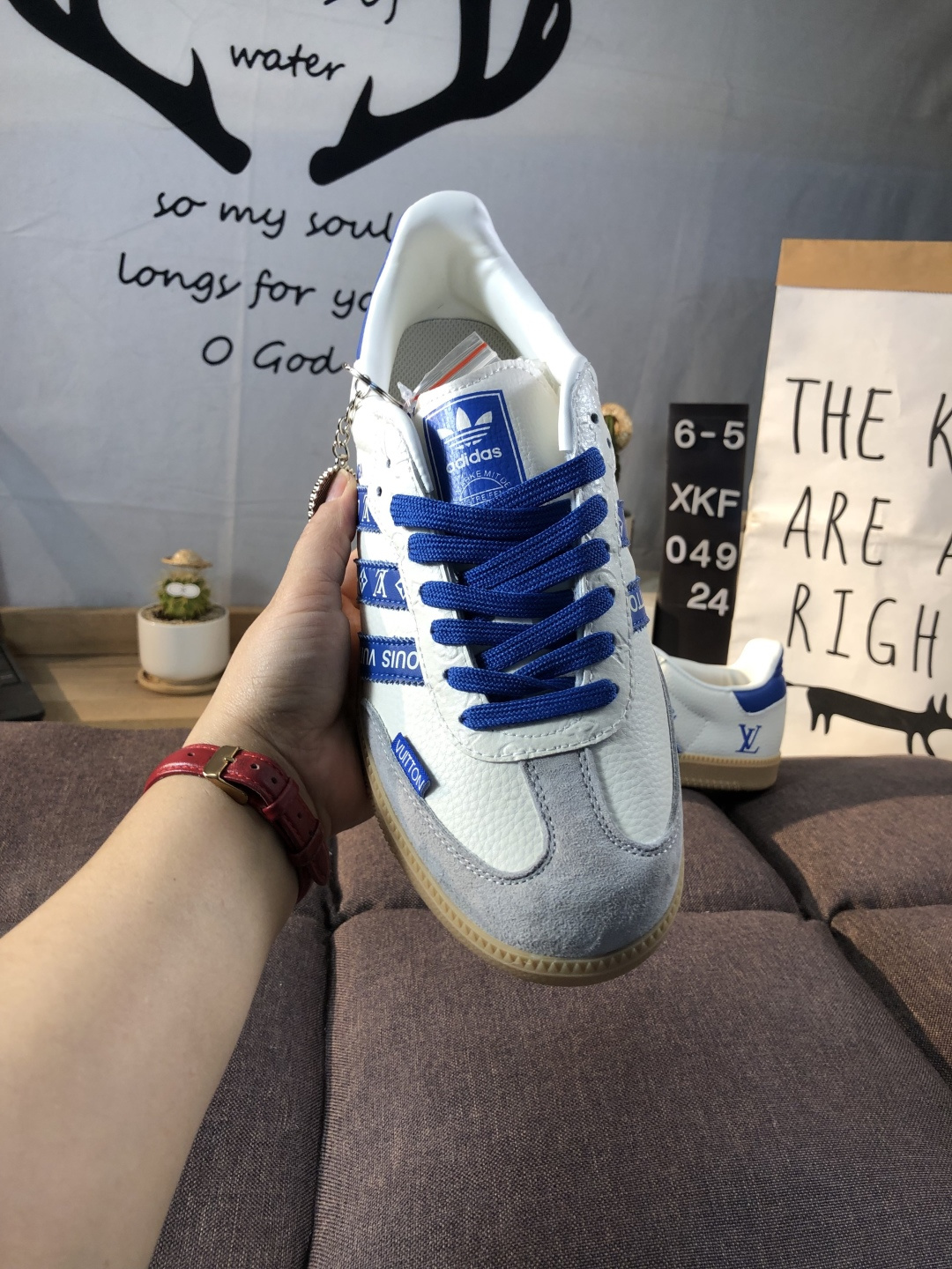 Adidas Samba OG Low Sneakers White/Blue