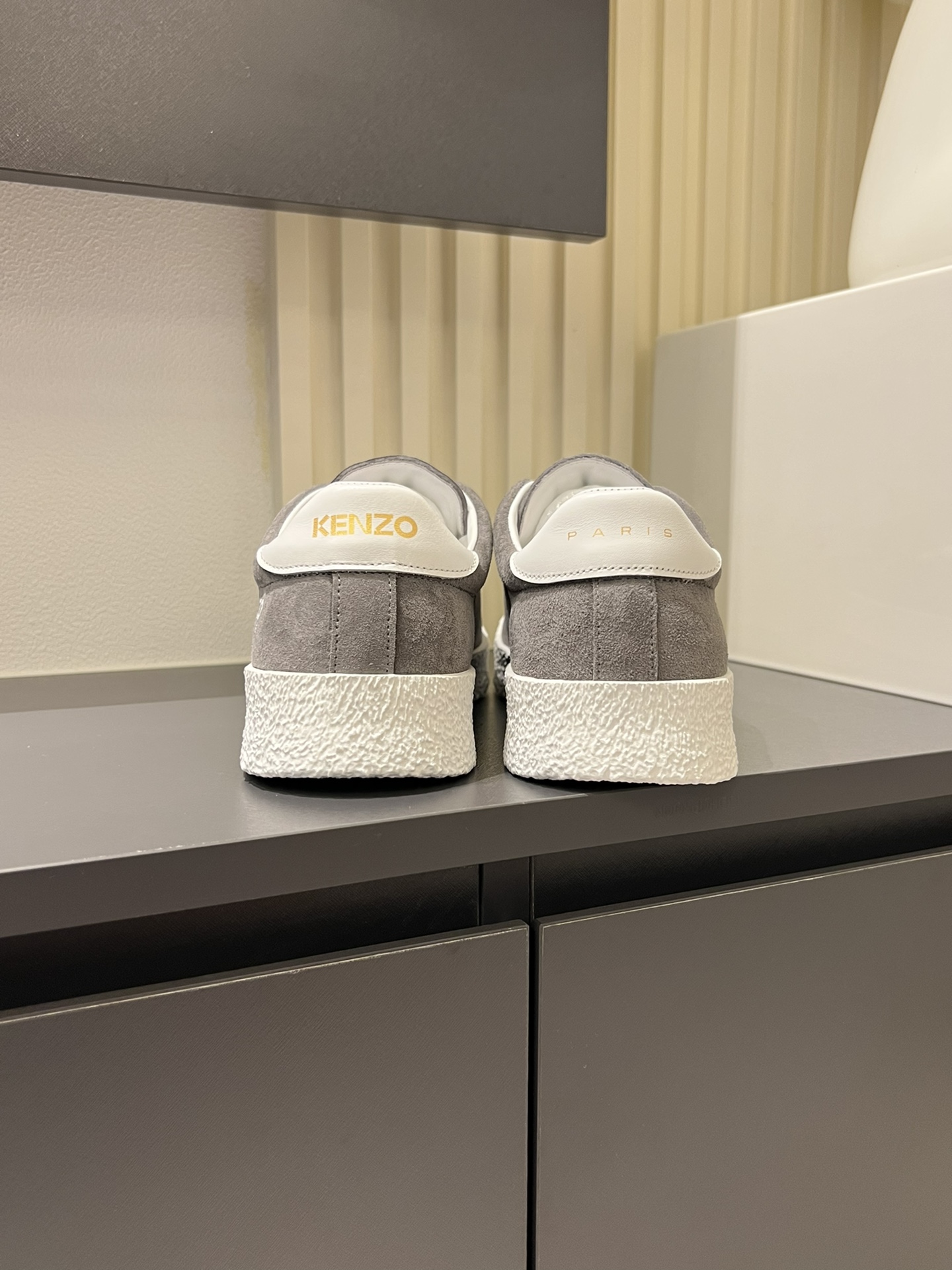 Kenzo Paris Suede Sneakers Gray