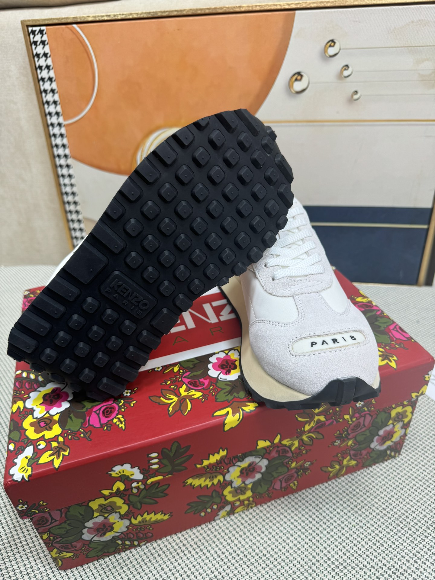 Kenzo Paris Retro Runner Sneakers White