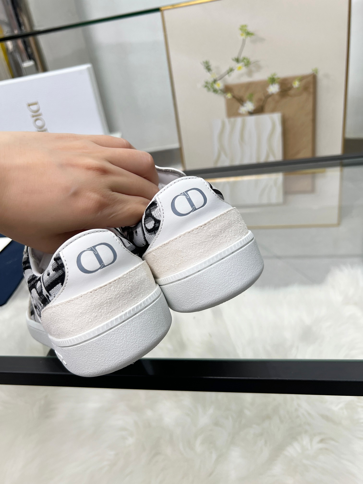 Dior B01 Berlin 01 Casual Sneakers White/Black