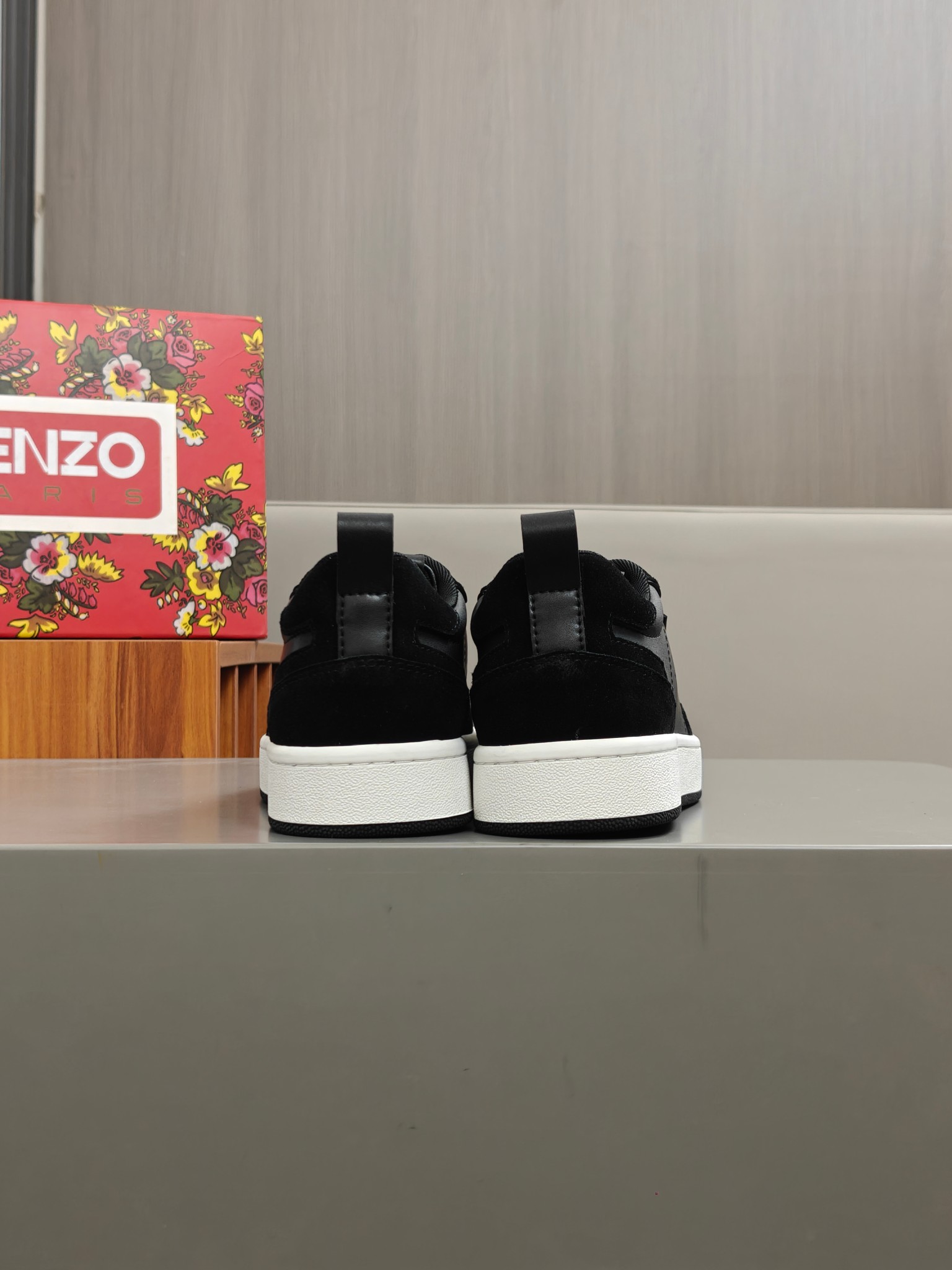KENZO Classic Leather Sneakers Black