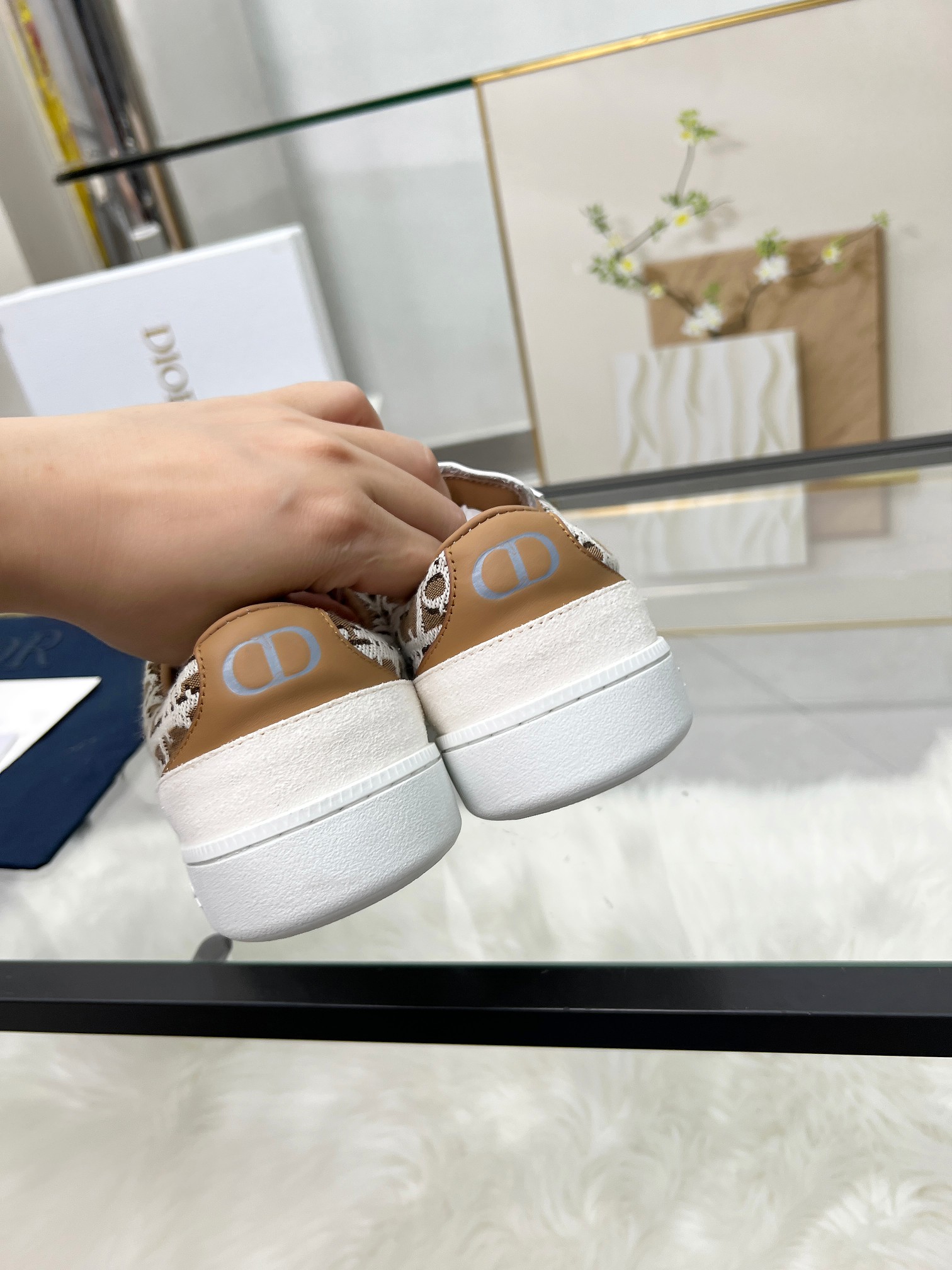 Dior B01 Berlin 01 Sneakers White/Tan
