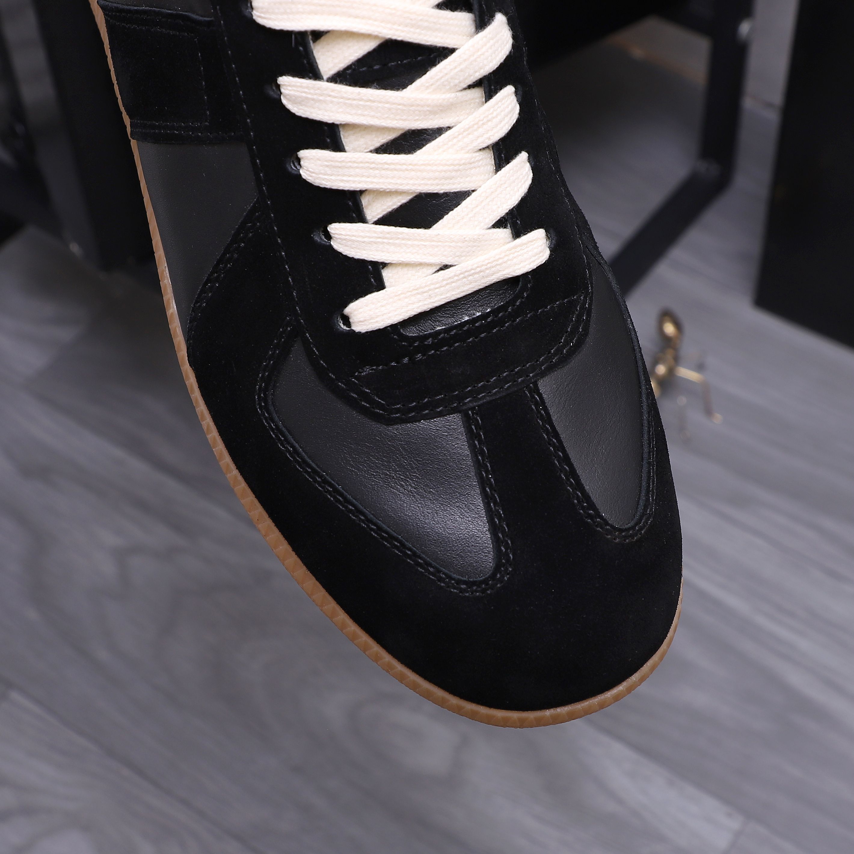 Maison Margiela Leather GAT Sneakers Black
