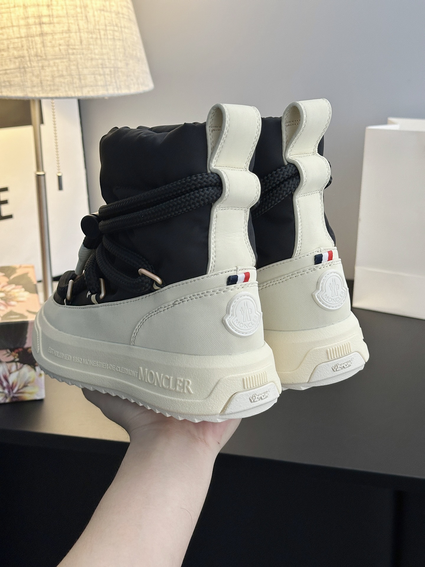 Moncler Altive Mid Down Boots Black