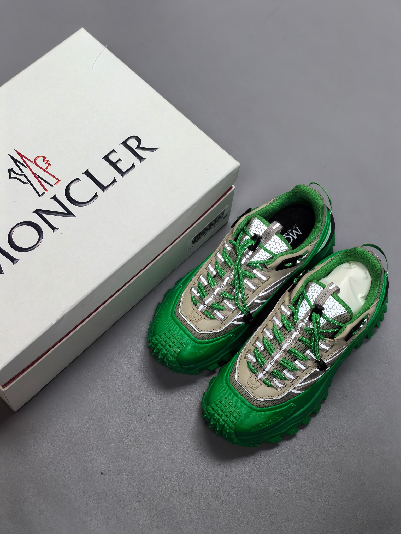 Moncler Trailgrip GTX Hiking Sneakers Green