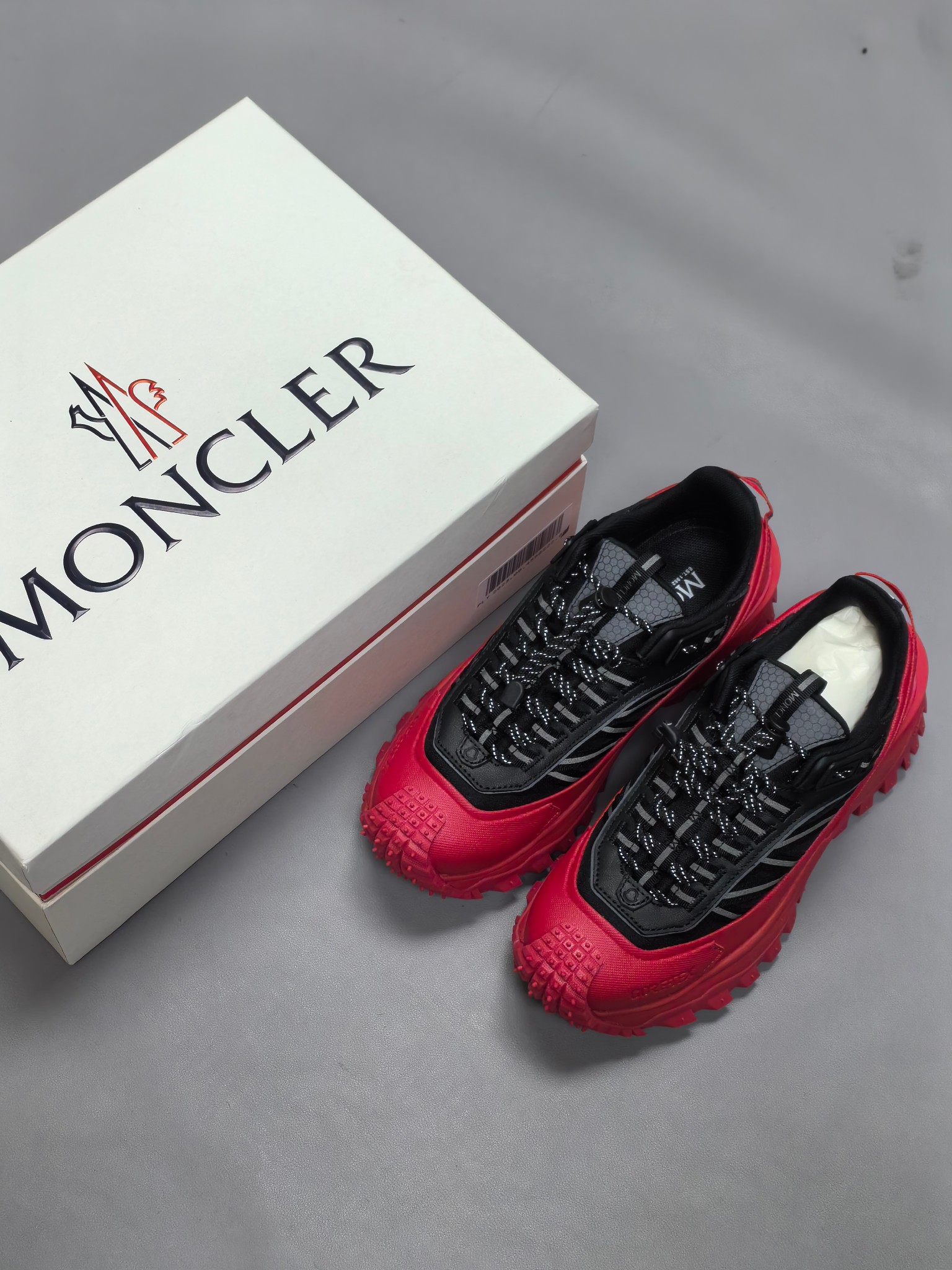 Moncler Trailgrip GTX Outdoor Sneakers Red
