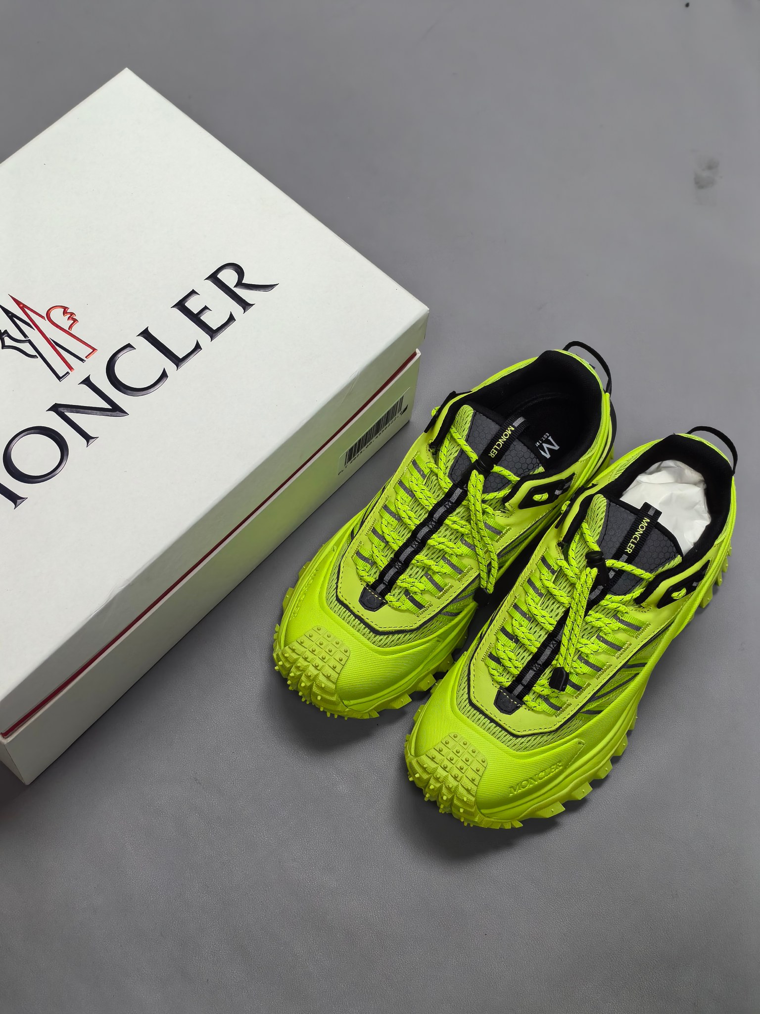 Moncler Trailgrip GTX Hiking Sneakers Neon Green