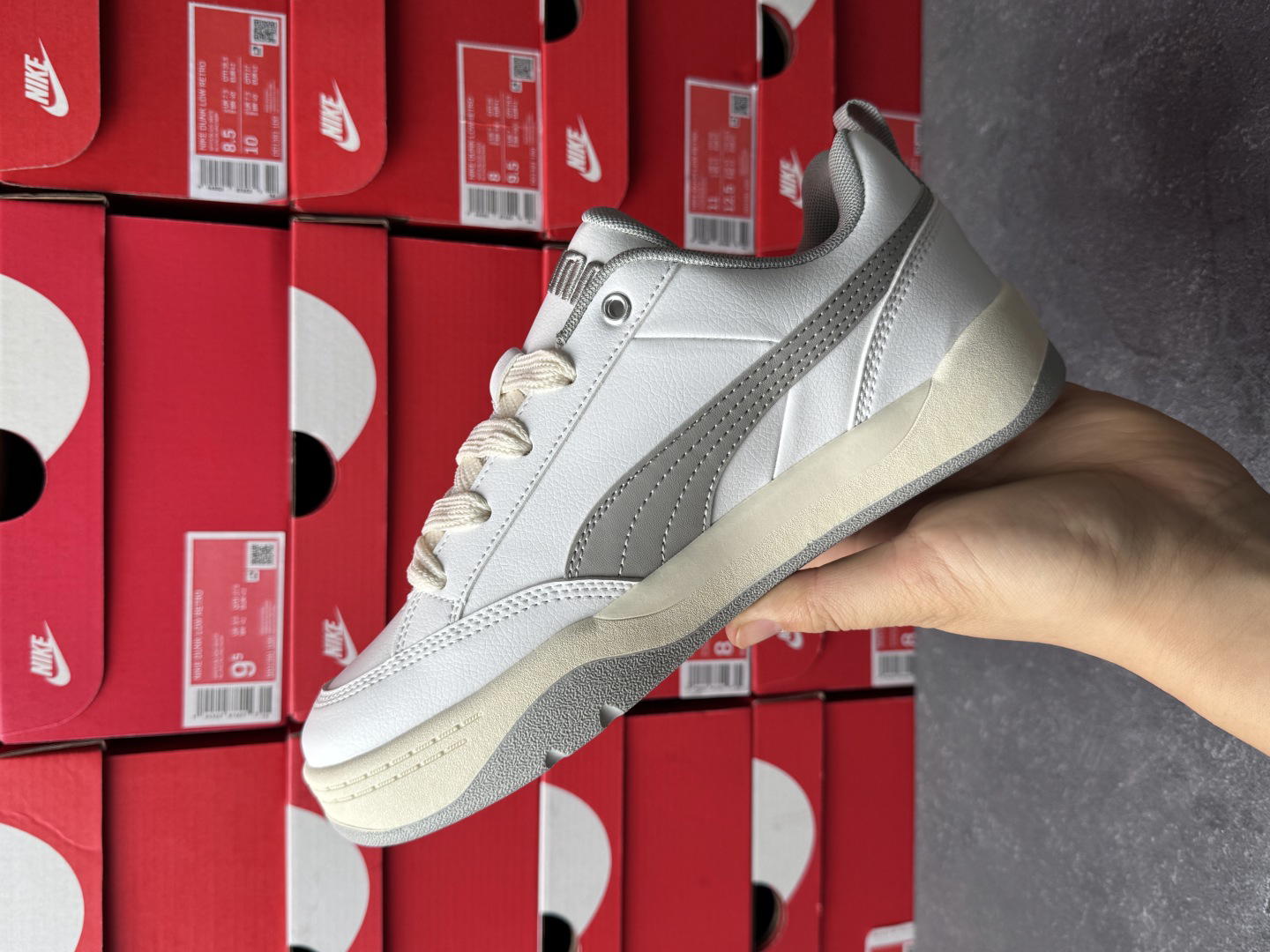 Puma RS Chunky Low-Top Sneakers White/Gray