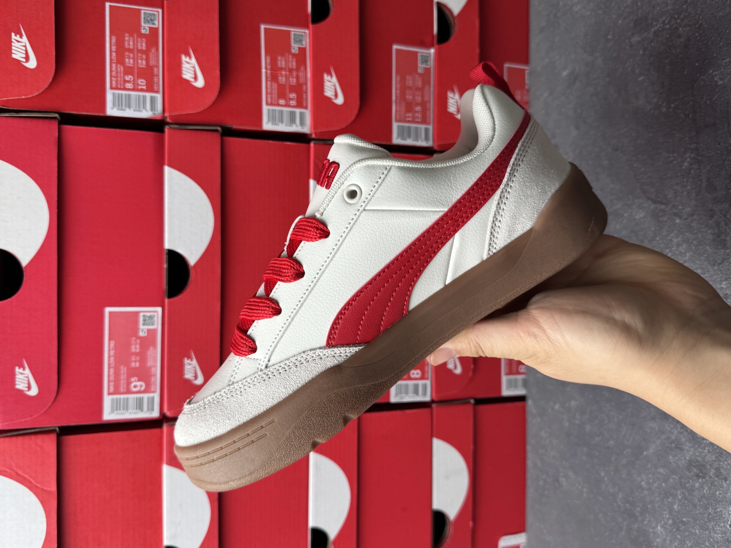 Puma RS Series Chunky Sneakers White/Red