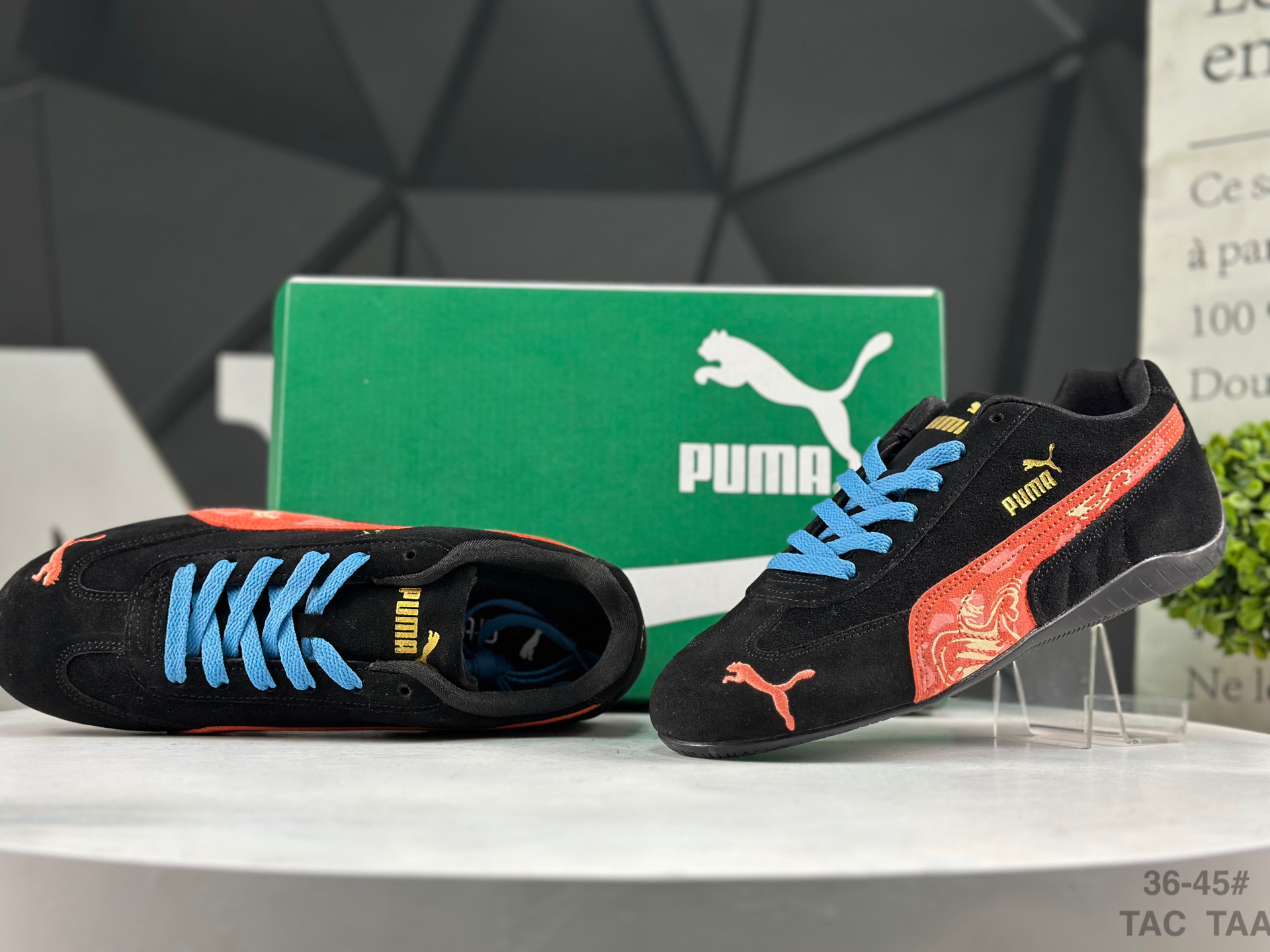 Puma Speed OG Suede Sneakers Black/Red/Blue